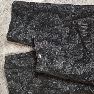 Equestrian Designs Black velvet jacquard brocade stretch back zip  sz M/L